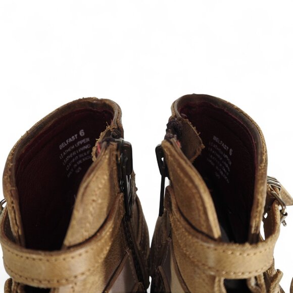 Freebird by Steven Belfast Leather Ankle Boots Women's 6 Cream - Picture 11 of 11